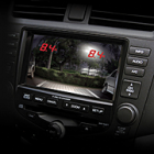 Steelmate PTSV401 Parking Assist System with 4 Rear Bumper Sensors and Surface Mount Rear View Wide Angle CCD Camera - Universal