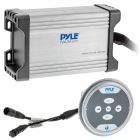 Pyle PLMRMBT7S Hydra Series 4-Channel 1,200-Watt Water-Resistant Marine Class AB Amp with Bluetooth