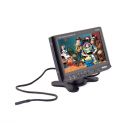 Pyle PLHR76 7 Inch Universal Replacement Widescreen Headrest Video LCD Monitor with Shroud and Stand Mount