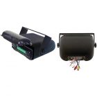 Pyle PLMRCB3 Universal Marine Stereo Housing with Full Wired Casing - Black