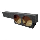 QPower BQFORD10SCREW Sealed Up-Firing Subwoofer Enclosure for 2000 - 2003 Ford F-150 SuperCrew Truck - ( Dark Grey Carpet )