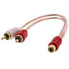 Raptor R2RCA-Y2 1 Male to 2 Female Y-connector RCA cable