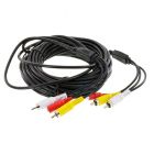 15 Meter Double Shielded RCA Audio / Video / Power Cable