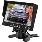 Accelevision LCDP7RV Universal 7 inch Monitor with 2 Video Inputs for Back Up with built in sun shade