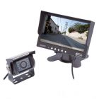 Safesight SC9004 Universal 7 inch LCD Monitor and RV Back Up Color CCD Camera System with 120 Degrees Wide Angle Camera