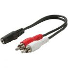 Steren 255-036 Female 3.5mm to Stereo Male RCA cable