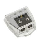 Stinger SHD21 (2) 1/0-gauge Inputs, (4) 4-gauge or 8-gauge Output Distribution Block