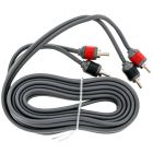 T-Spec V8RCA-102 10 Foot V8 Series Two-Channel RCA Audio Cable in Matte Grey