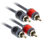 T-Spec V8RCA-172 17 Foot V8 Series Two-Channel RCA Audio Cable in Matte Grey