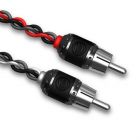 T-Spec V12RCA-Y1 V12 Series Two-Channel Audio Y-Cable in Black and Red Color with One Female and Two Male Connectors