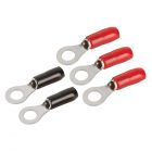 T-Spec V8-RTN18 V8 Series 8 Gauge 0.31 inch Crimp Nickel Plated Ring Terminals - 5 Pack