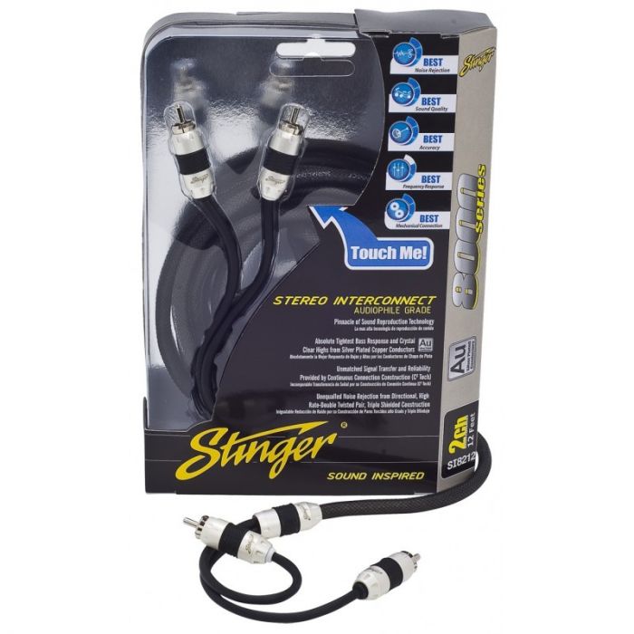 Stinger SI826 8000 Series 6 Foot Car Stereo RCA Interconnect Cables