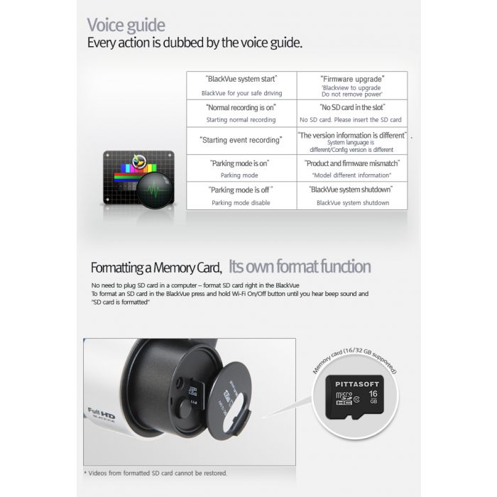BlackVue DR500GW-HD WiFi Enabled High-Definition 1080P Car Dash