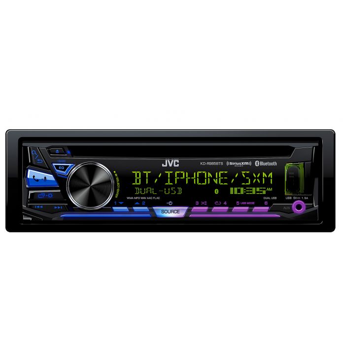 JVC KD-R985BTS Single DIN Bluetooth CD Receiver with Dual USB
