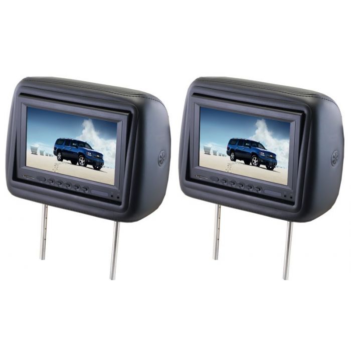 8.5" Dual headrest monitors with built in DVD players