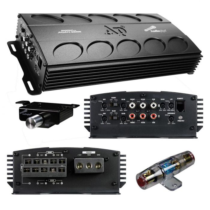 Audiopipe APMN-55105D Class AB 100 Watts x 5-Channel Mini Amplifier