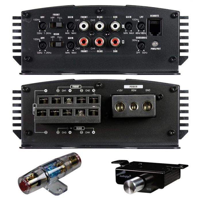 Audiopipe APMN-55105D Class AB 100 Watts x 5-Channel Mini Amplifier