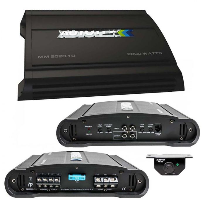 Autotek MM2020.1D Mean Machine Series 2000W Class D Monoblock