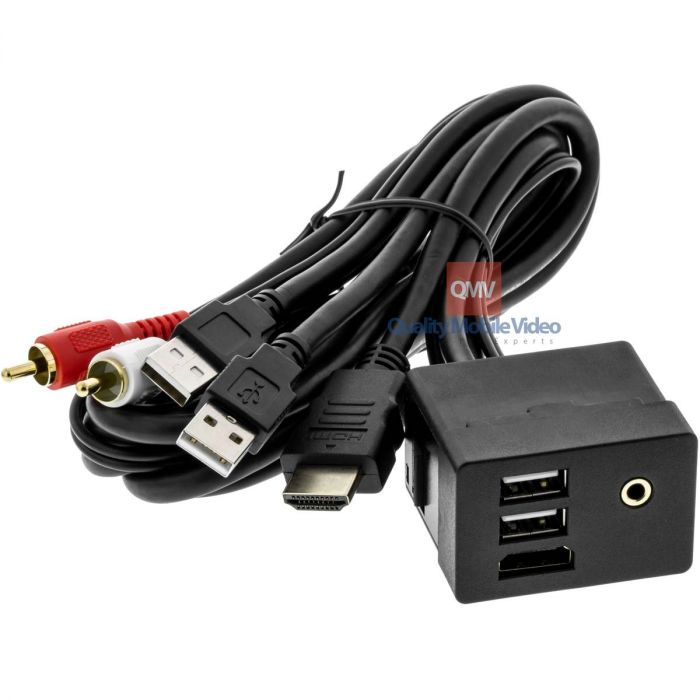 Axxess AXUSB-HK3 HDMI, Dual USB and 3.5mm Rectangle Panel Jack and