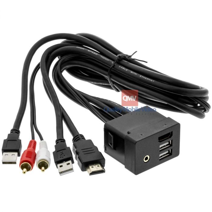 Axxess AXUSB-HK3 HDMI, Dual USB and 3.5mm Rectangle Panel Jack and