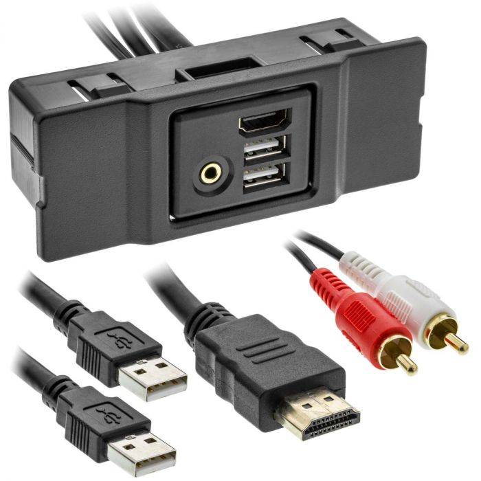 Fusion® Panel Mount USB/3.5 mm AUX Connector