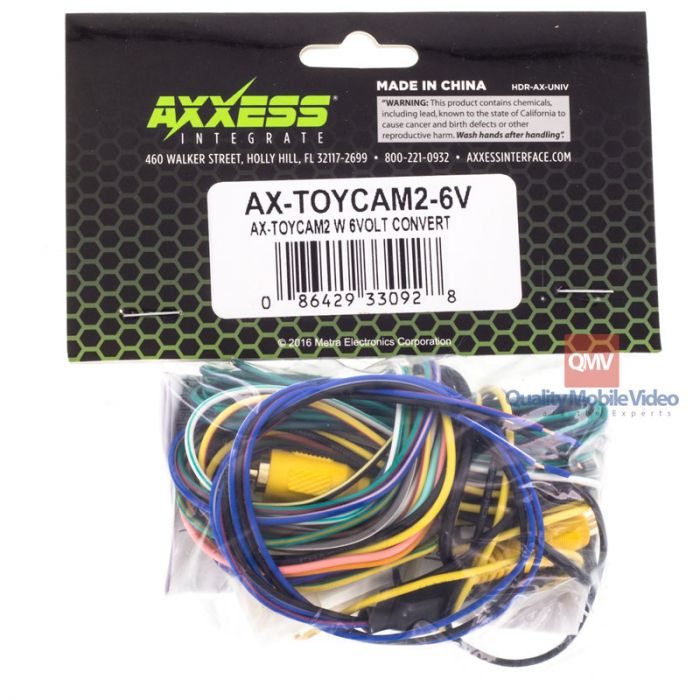 Axxess AX-TOYCAM2-6V Toyota Factory backup camera retention