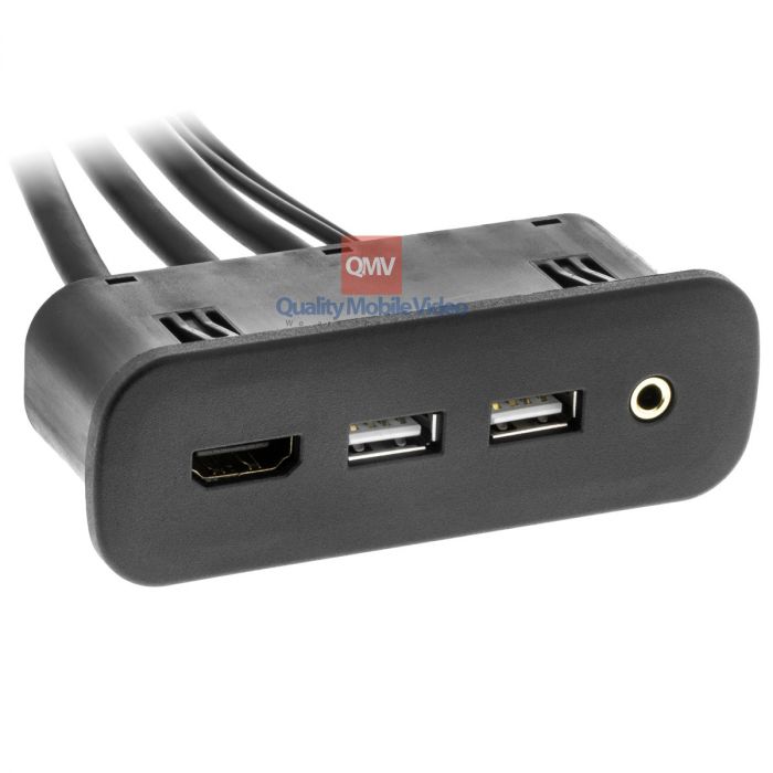 Axxess AXUSB-CH1 HDMI, Dual USB and 3.5mm Rectangle Panel Jack and