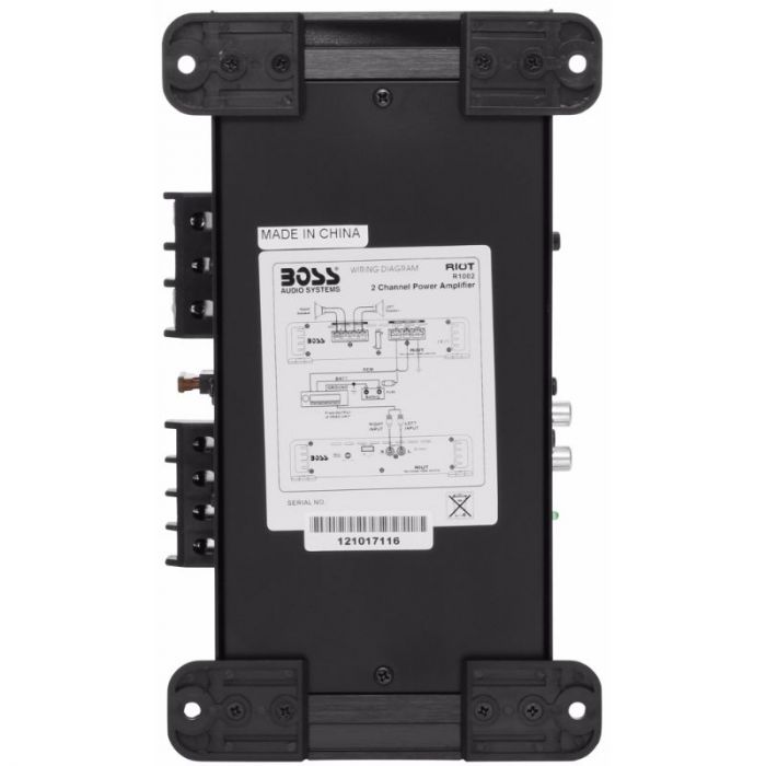 Boss Audio R1002 Riot 2 Channel Class AB Full Range 200 Watts