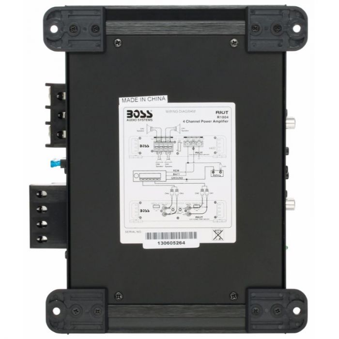 Boss Audio R1004 Riot 4 Channel Class AB Full Range 400 Watts