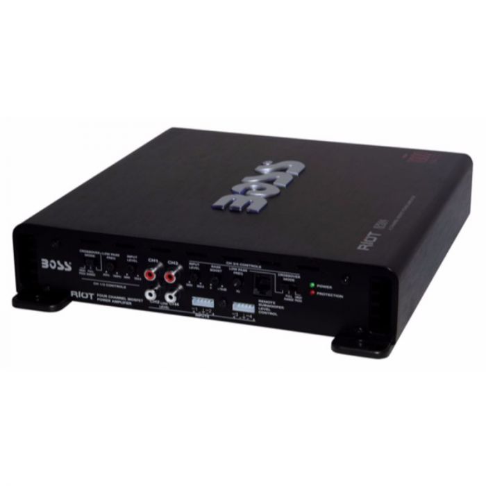 thumbnail image 2 of BOSS AUDIO R2504 Riot 1000-Watt 4-Channel Amplifier – Class A/B, 2-8 Ohm, Remote Sub Control For Car Audio 2 of 10