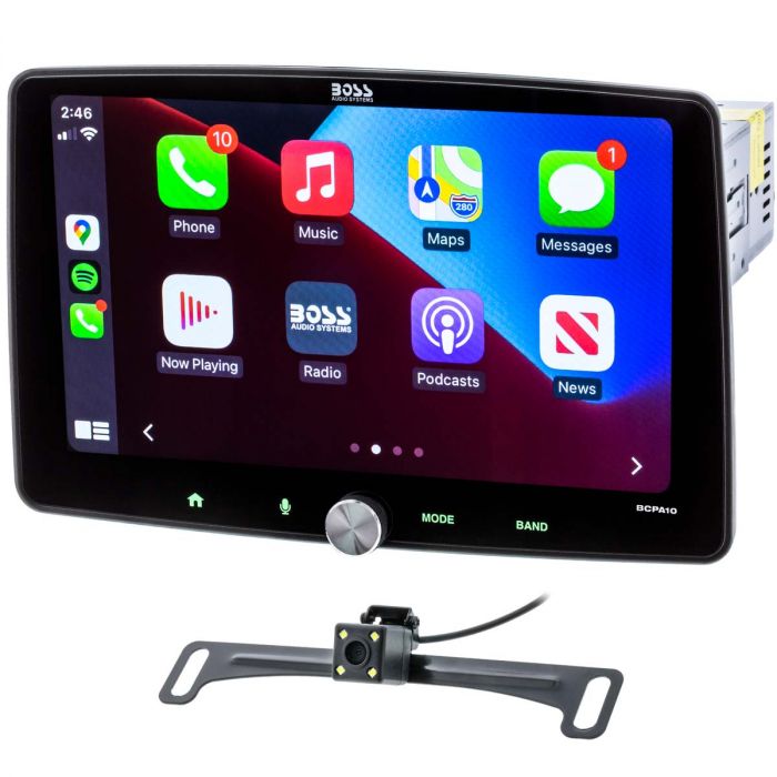 Android 13 Double Din Car Stereo Wireless Apple Carplay, Wireless Android  Auto Radio 10.1 inch Touchscreen in Dash GPS Unit Support DSP EQ Split