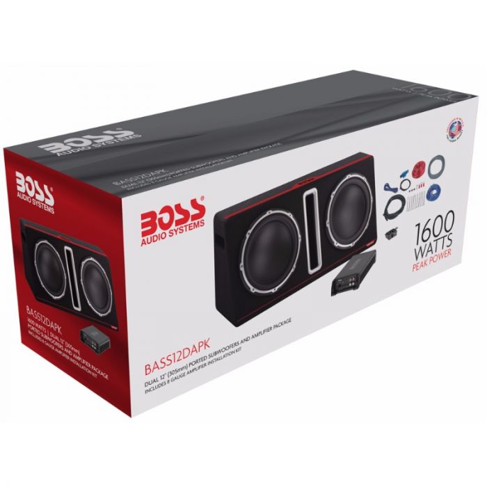 Boss Audio BASS12DAPK 1600 Watt 12 inch Amplified Subwoofer