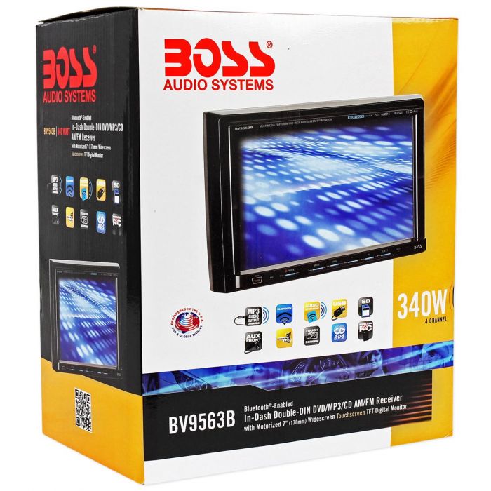 BOSTOディジタルスクリーン Boss BV9563B Double DIN In-Dash 7 Inch TFT & LCD Motorized Touch