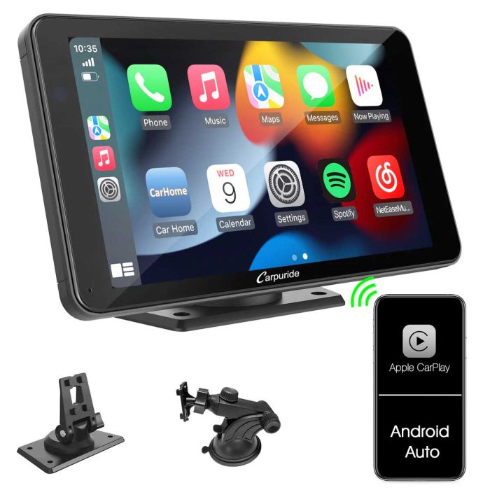 10 inch Wireless Apple Carplay Android Auto Portable Car Stereo