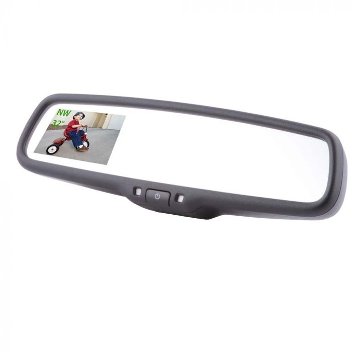 Homelink and Camera Gentex GENK3345S High Definition Rear Camera Display Mirror with Compass 