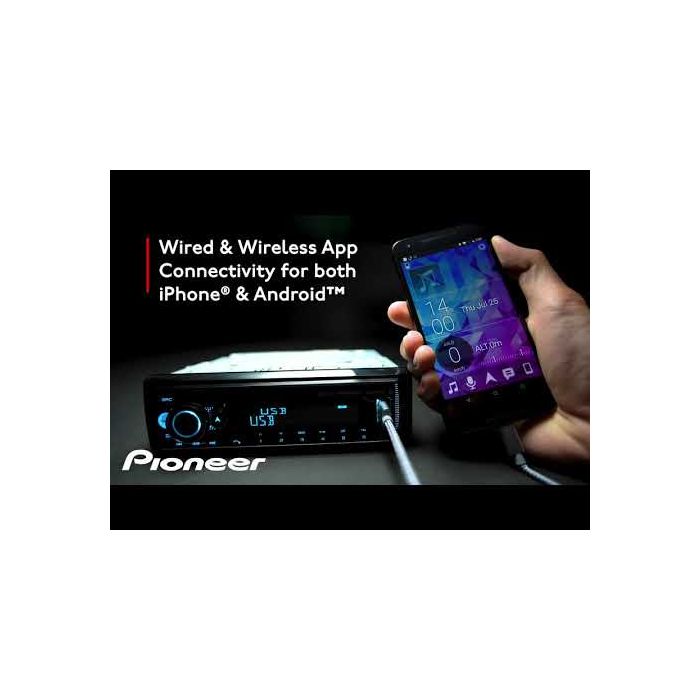 Pioneer MVH-S720BHS Single-DIN DIN Digital Media Receiver with