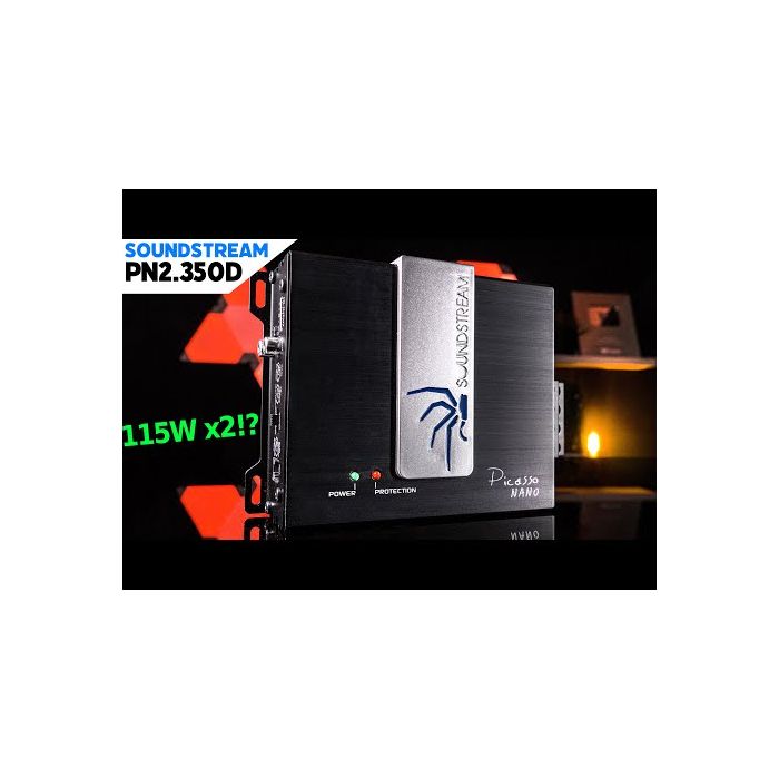 Soundstream PN2.350D Picasso Nano 350 Watt 2 Channel Class D Amplifier