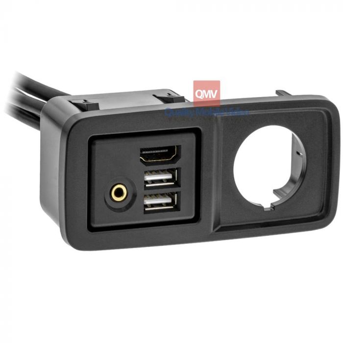 Axxess AXUSB-JP1 HDMI, Dual USB and 3.5mm Rectangle Panel Jack and