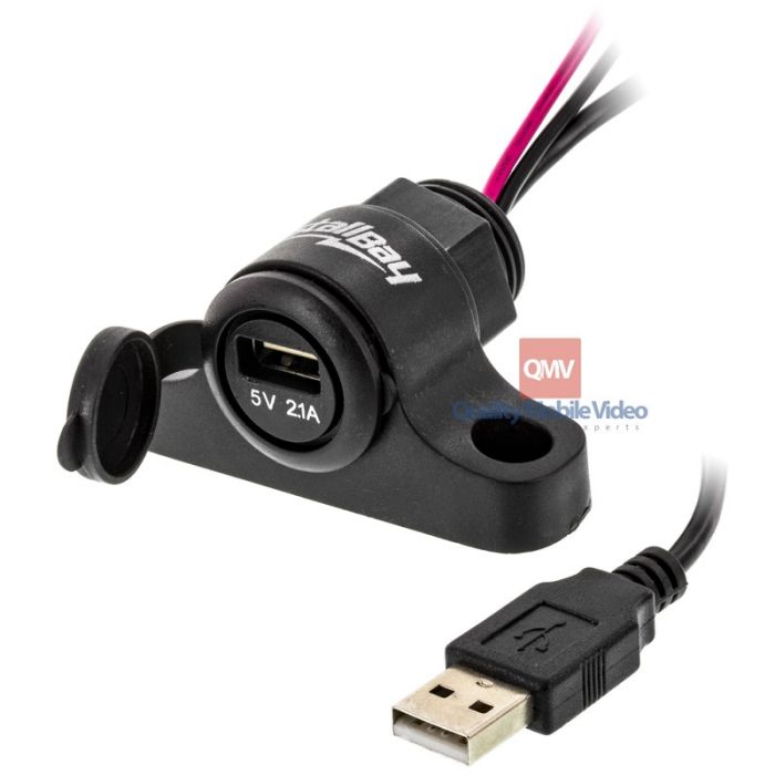 Install Bay IBR78 Pass-Through Flush-Mount USB Socket, Retail Pack