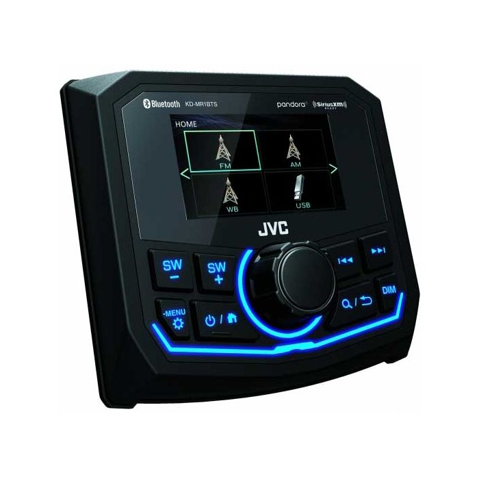 JVC KD-MR1BTS Marine Bluetooth USB Digital Media Receiver with 2.7