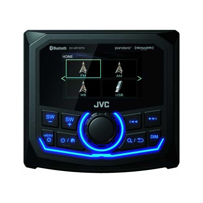 JVC KD-MR1BTS Marine Bluetooth USB Digital Media Receiver with 2.7