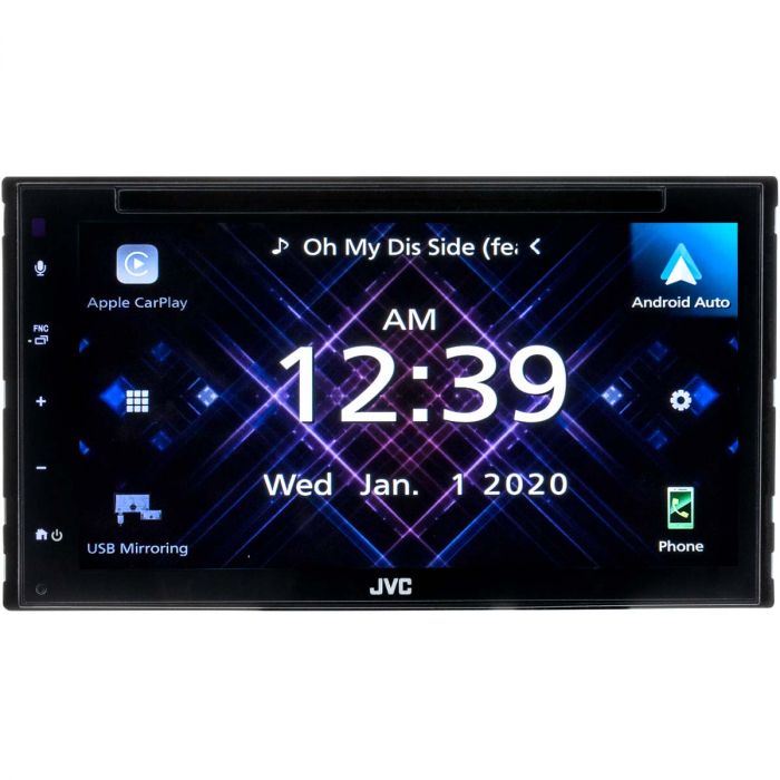 JVC KW-V660BT 6.8 Double DIN Car Stereo receiver with Android Auto, Apple  Car Play and Gesture Control