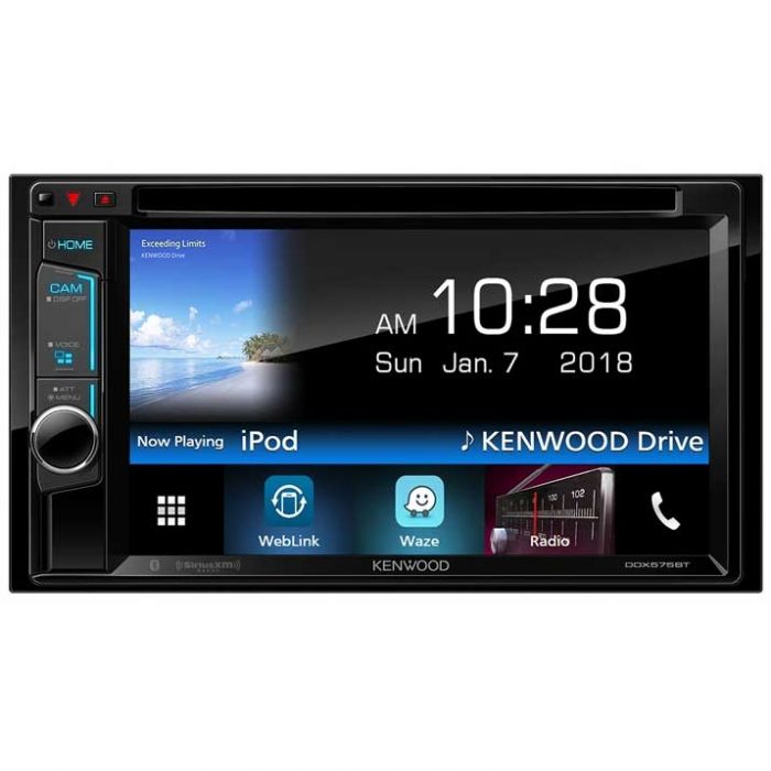 Alas Torbellino motor Kenwood DDX575BT Double DIN 6.2" In-Dash DVD/CD/AM/FM Receiver with  Bluetooth, HD Radio and SiriusXM radio ready