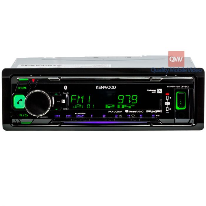 Kenwood KMM-BT318U Single DIN Digital Media Receiver with Bluetooth