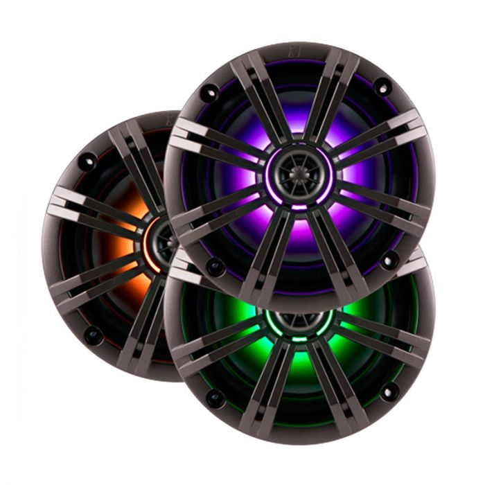 Kicker 41KM84LCW 8" 2Way Marine Speakers LED