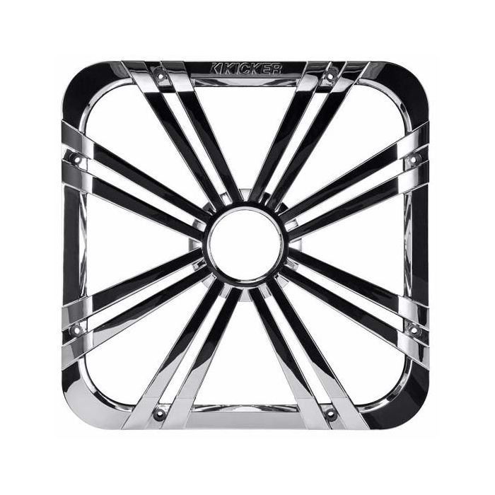 Kicker 11L712GLCR 12 inch Square Subwoofer LED Grille - Chrome