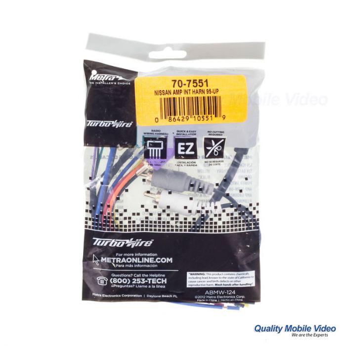 Metra 70-7551 Premium Sound System Wiring Harness for 1995 Metra 70-7551 Premium Sound System Wiring Harness for 1995