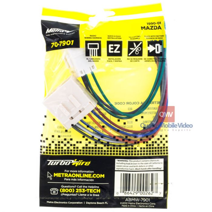 Metra 70-7901 Car Stereo Wiring Harness for 1990 - 2001