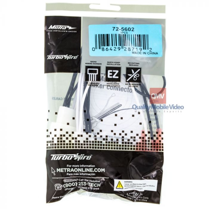 Metra 72-5602 Speaker Harness for Select Ford and Mazda Vehicles