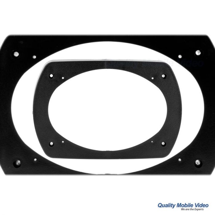 Pair Of Black 8" To 6.5" Speaker Spacers/Adapters - Universal Plastic Spacers For Car Stereo Installation